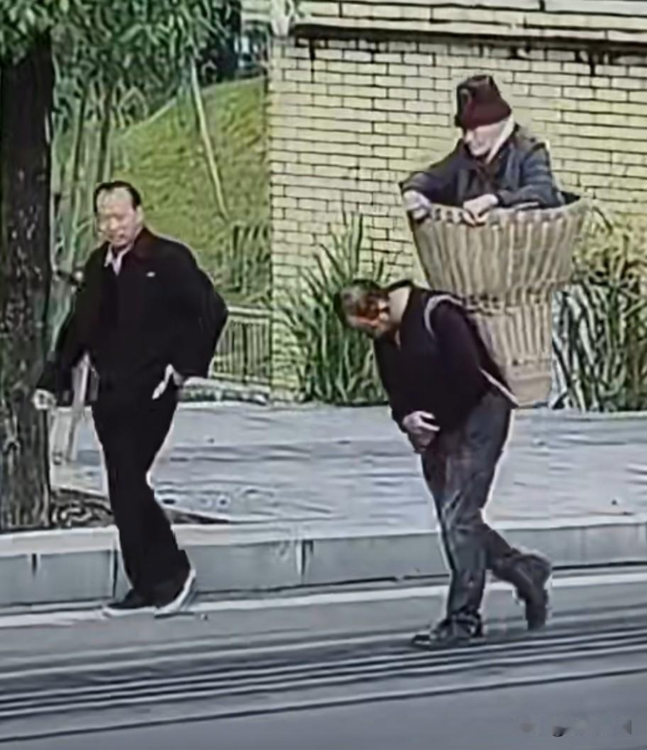 人间孝道：兄弟二人轮流背自己89岁的母亲去医院，因为不能坐车，晕车[赞]应该