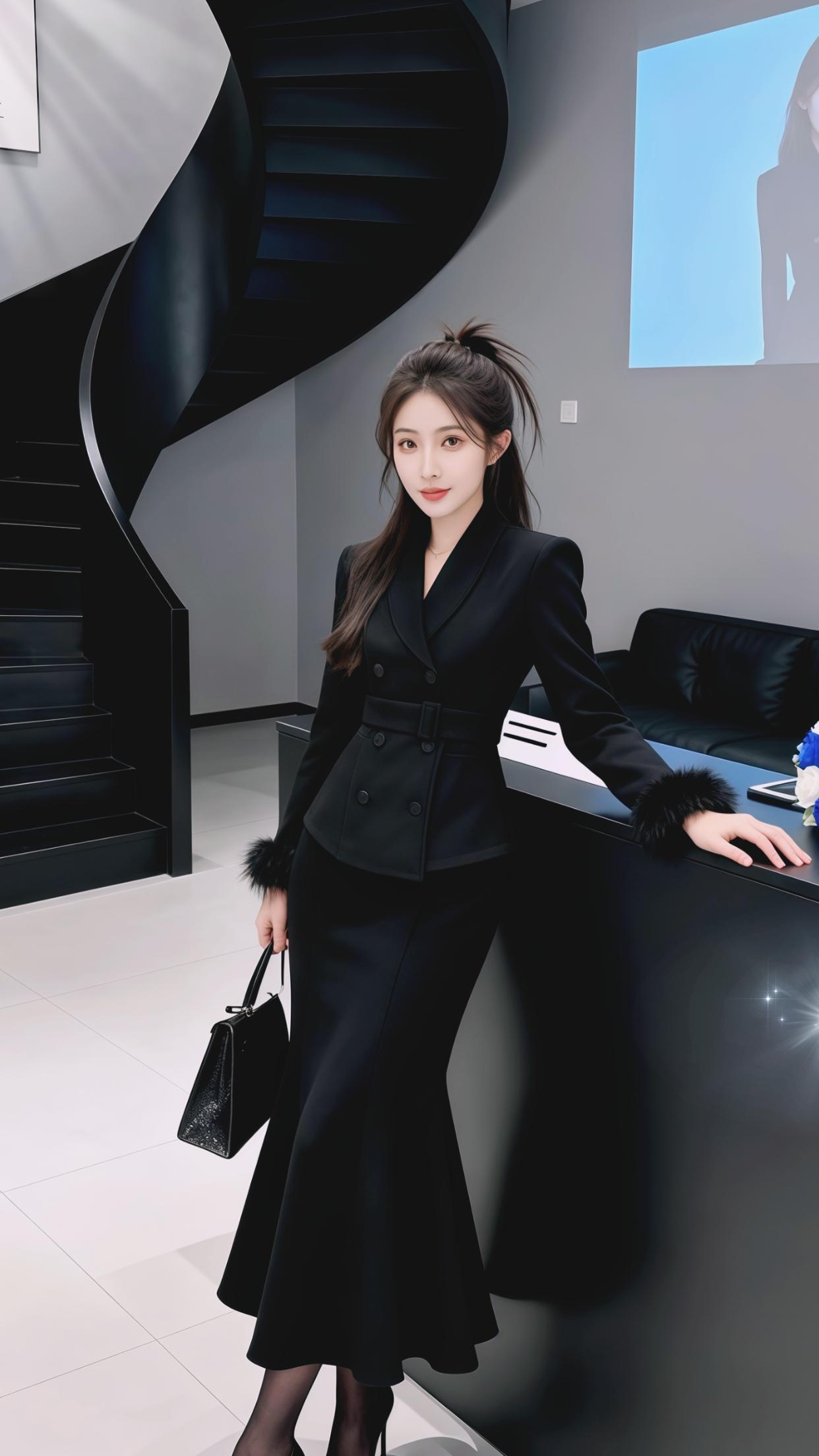 时尚穿搭西装套装显瘦穿搭