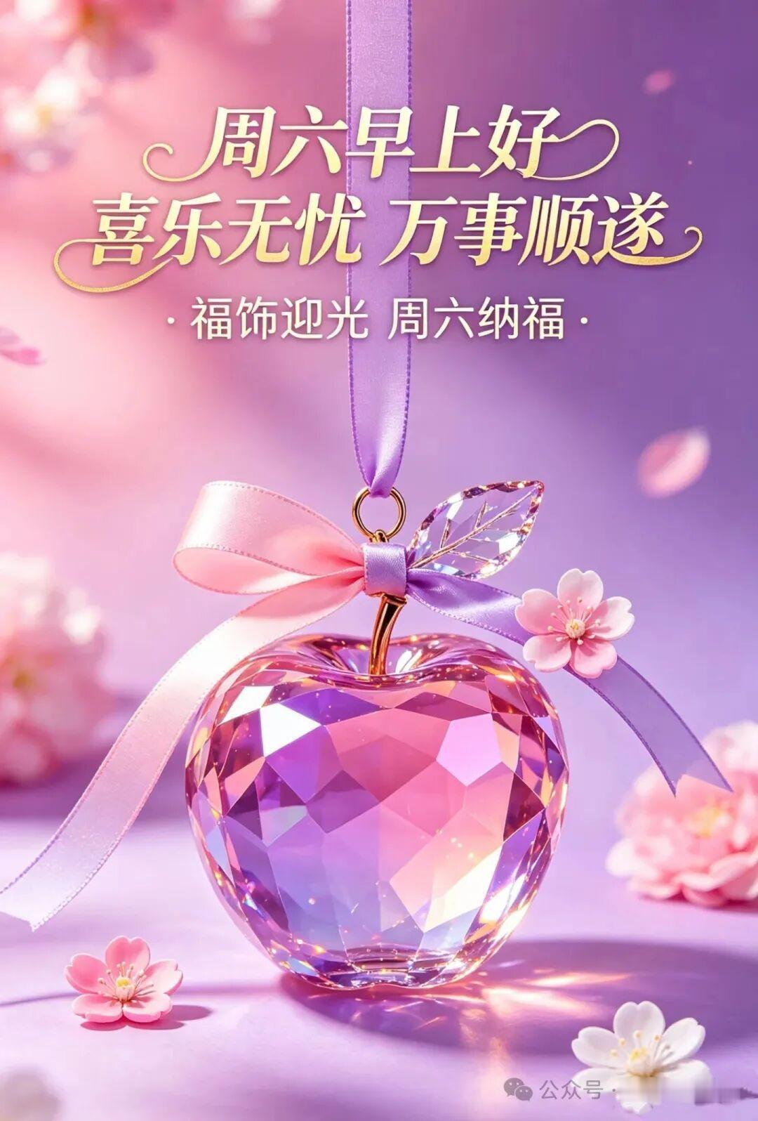 晨光温柔洒落，迎来充实的周六。新的一天不必匆忙，愿你带着从容的心态面对生活，眼里