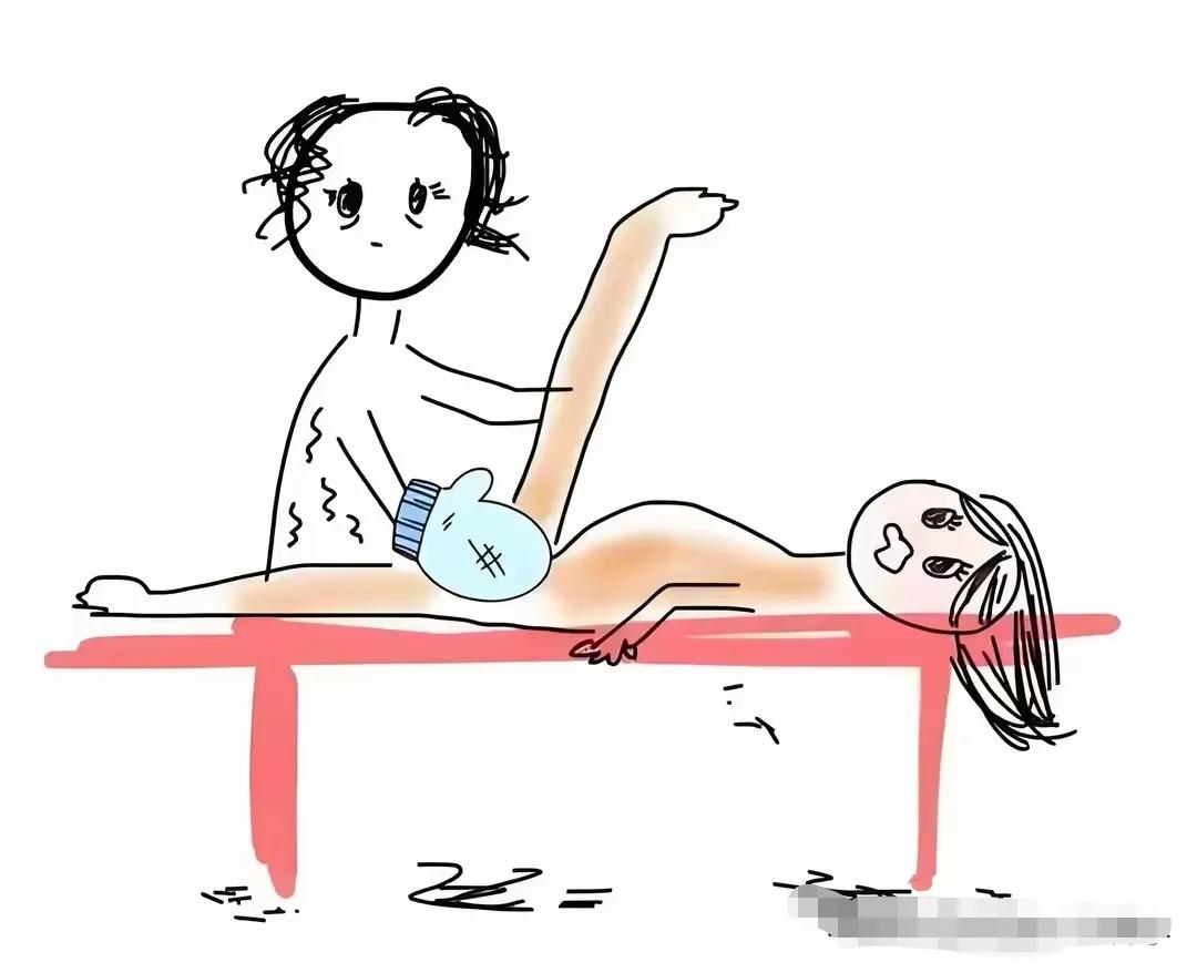 搓澡！[无奈吐舌]细想，这个和查体一样！一个人，不管男女，赤身露体躺在台上，任