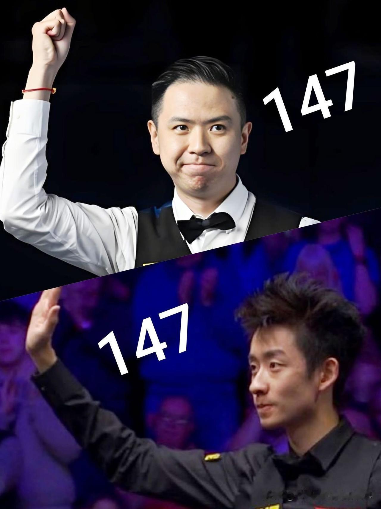 太有默契了！肖国栋携手吴宜泽打出满分杆。冠军联赛第六组第一天的比赛中又出现了两