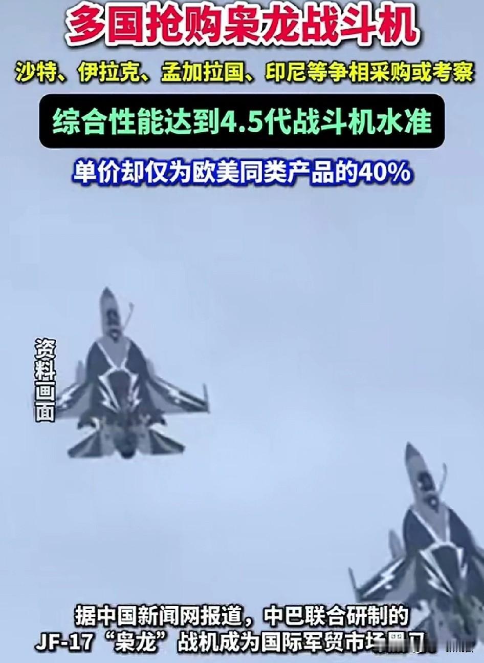 终于等来了，枭龙战机大卖，根据巴方透露，已经有沙特，土耳其，孟加拉，印尼等多个