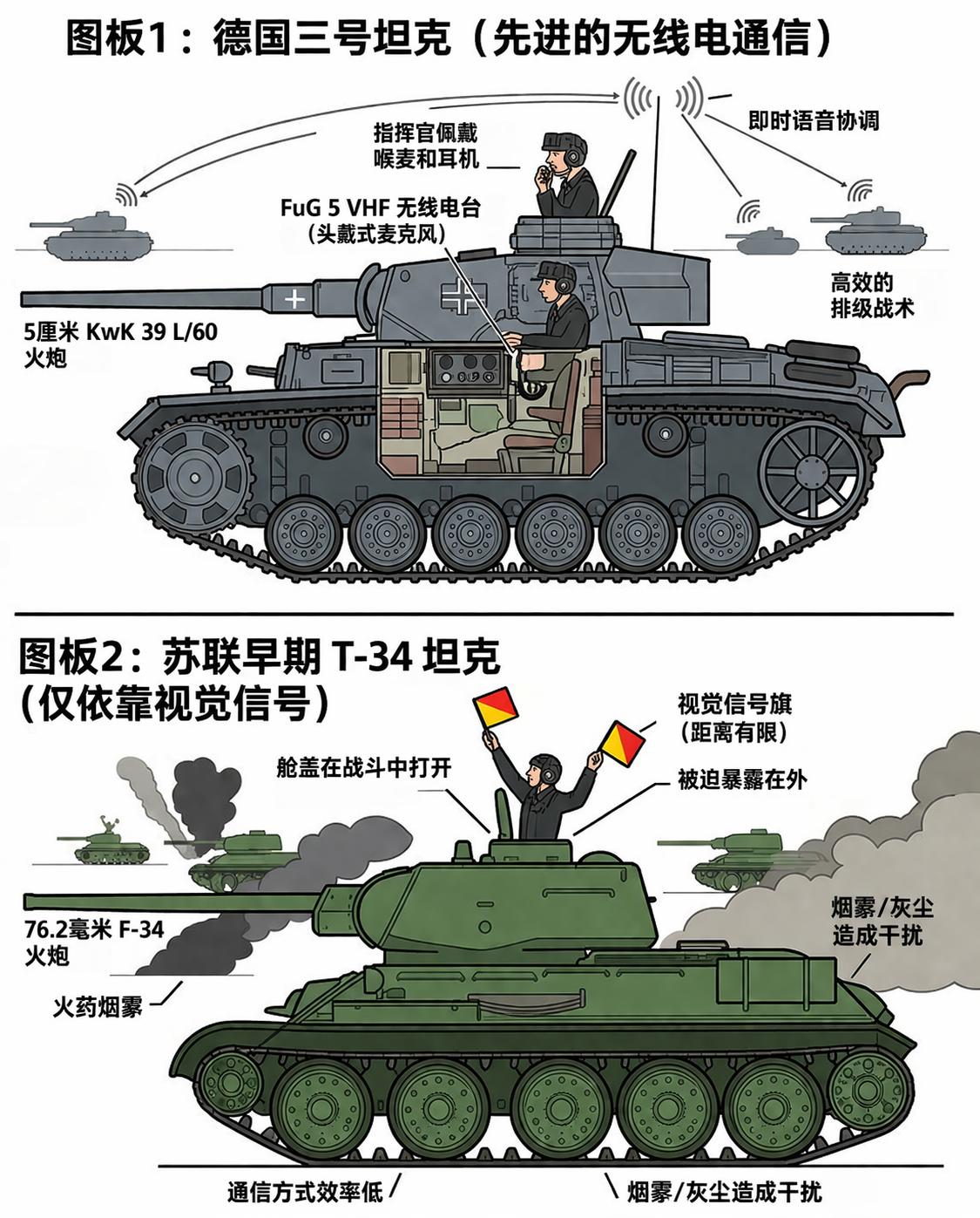 二战初期，苏联T-34坦克堪称“装甲猛兽”——装甲和火力都远超同期德军坦