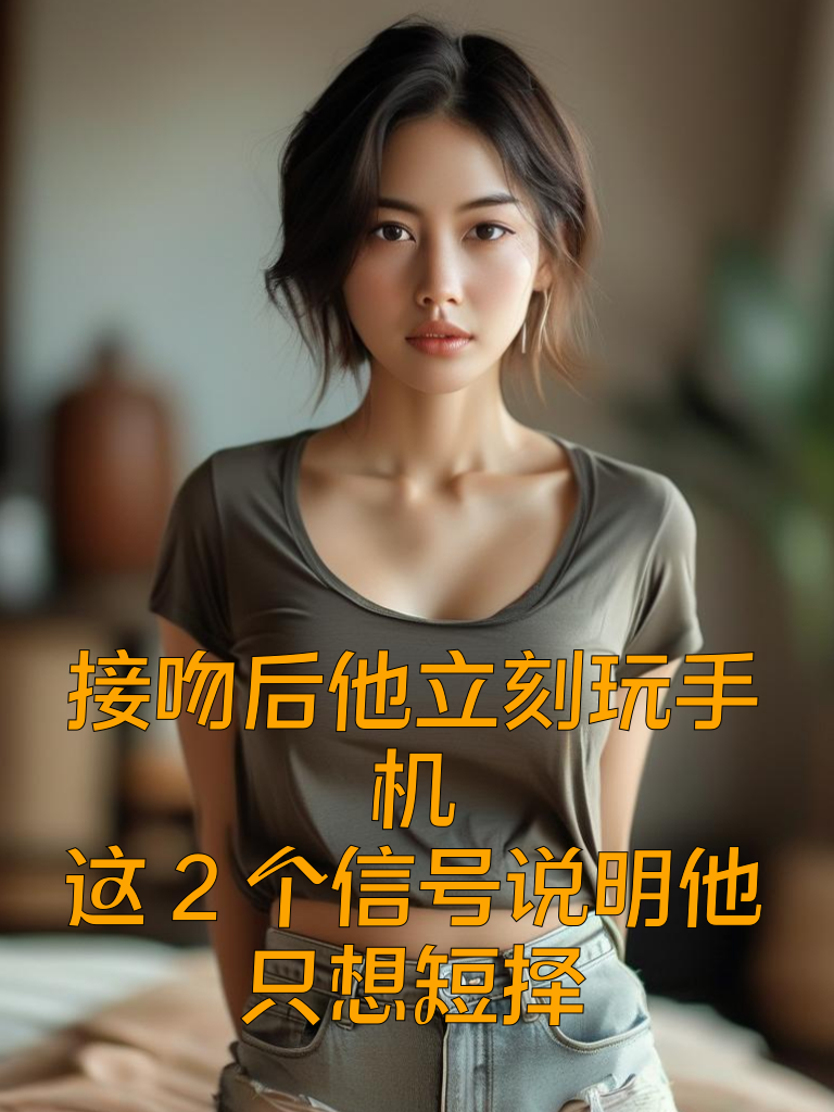 接吻后他立刻玩手机？这2个信号说明他只想短择