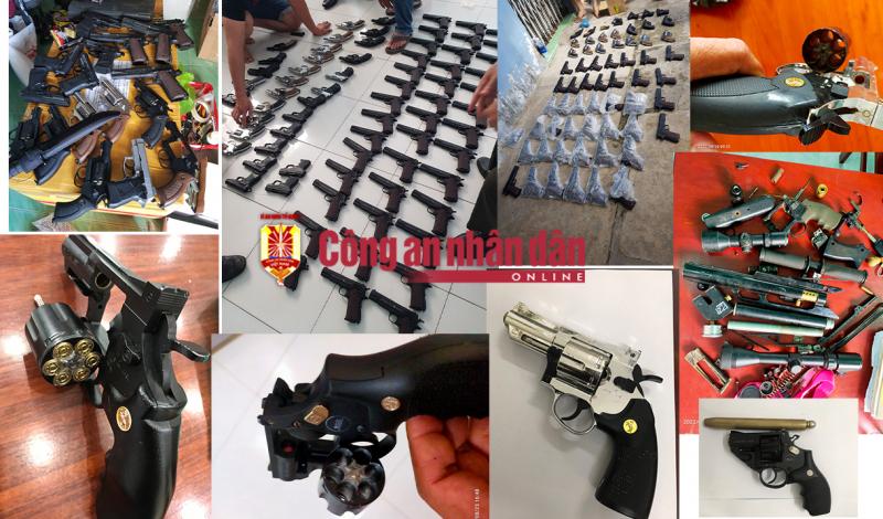 越南坚江省警方成功打击并捣毁了该地区的一个制造、储存和交易军用武器的网络，缴获了