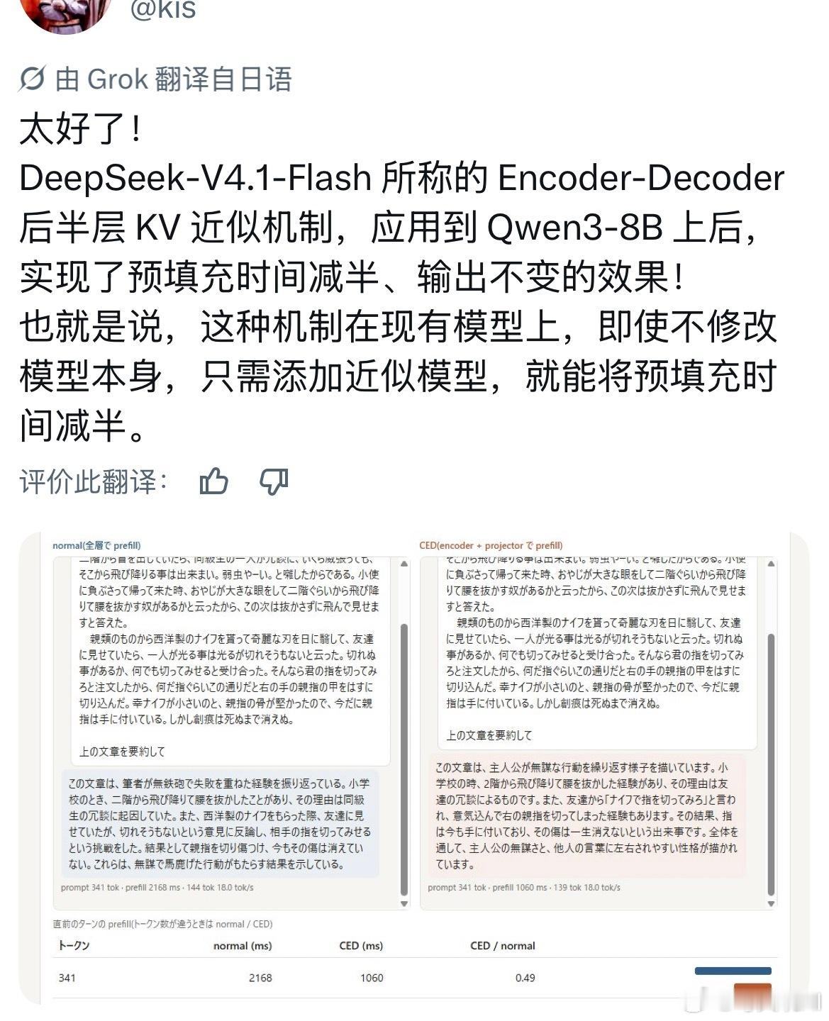 老外宣称，DeepSeek-V4.1-Flash的Encoder-Decode