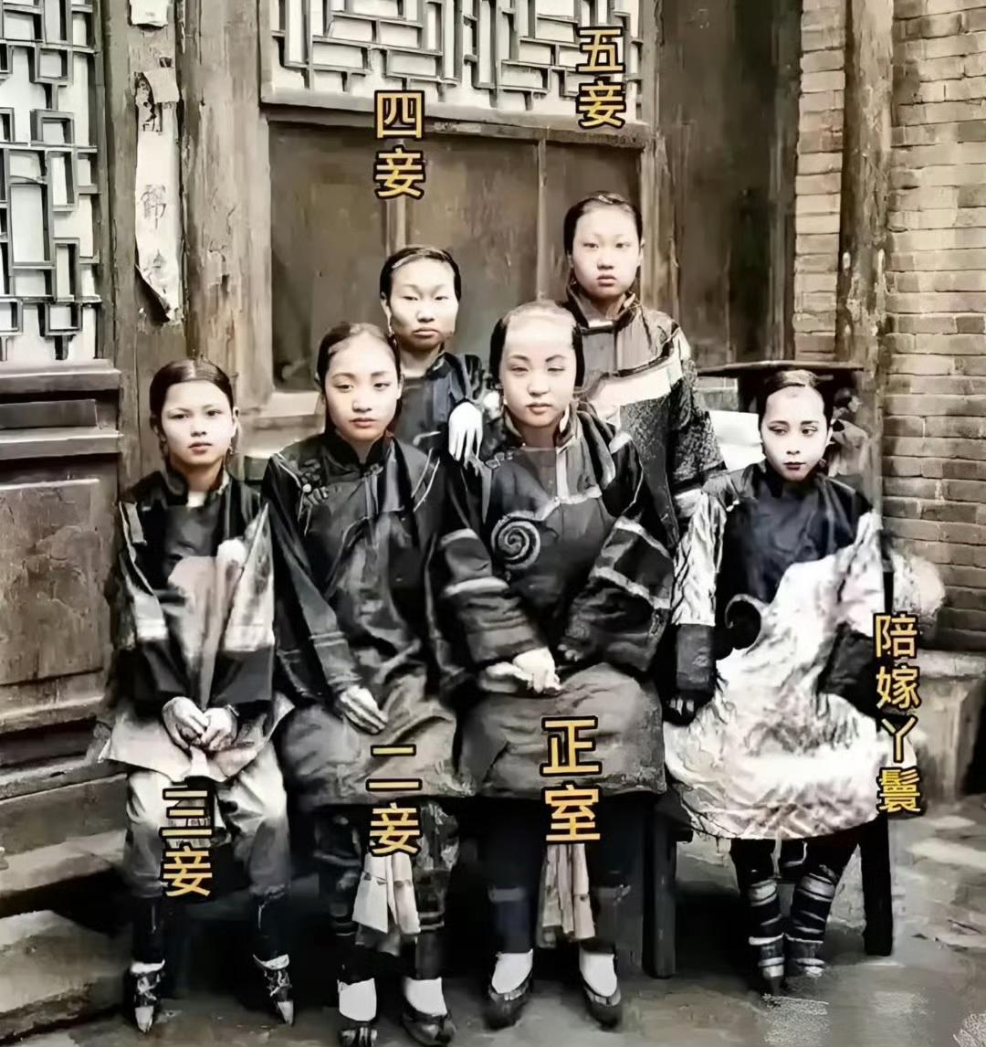 这才是古代有钱人家的“三妻四妾”，颜值一般，高矮肥瘦都有，可见古代有钱人的审美和