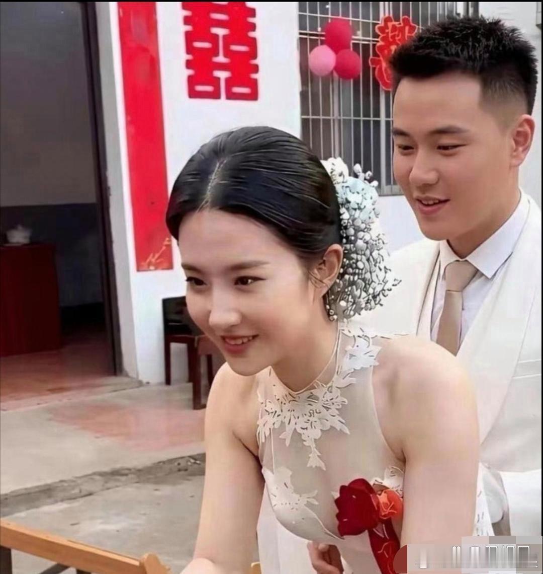 新娘撞脸刘亦菲！这是什么神仙颜值啊