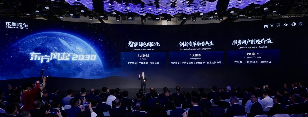 东风发布2030战略，剑指年销500万辆近日，东风汽车正式发布“东方风起203