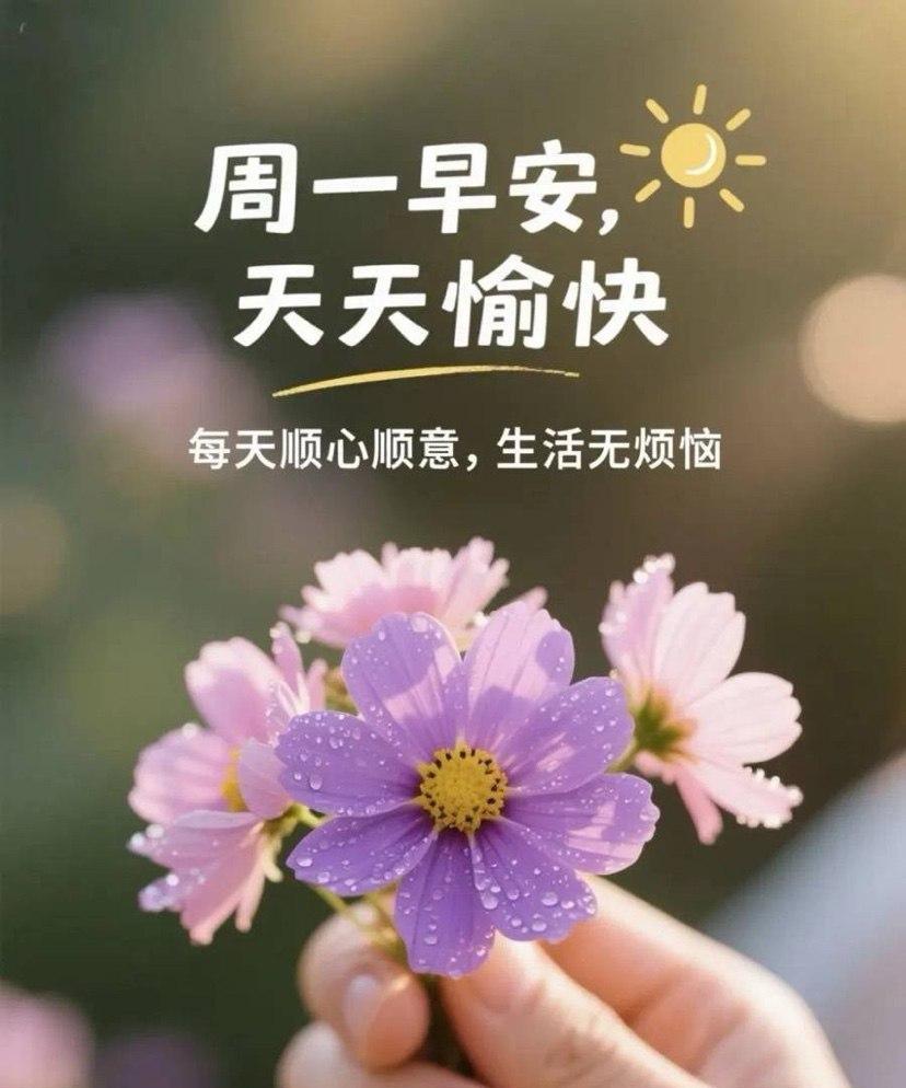 时间从不辜负，你投递的每份认真。轻启新周，是开始，是拼搏；是来日方长。愿