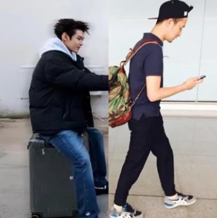 王艳晒与弟弟合照，弟弟年轻又帅气，球球跟舅舅年轻时长得好像！