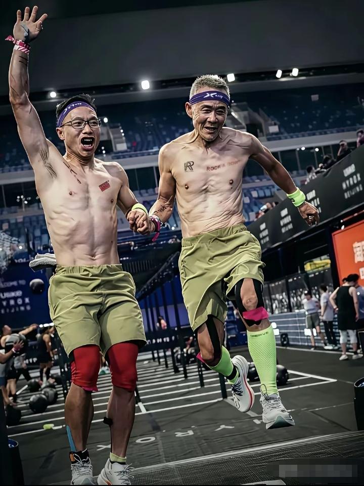75岁的王石为了证明自己不老是不是太拼了？他的头发花白，满脸褶皱，在比赛场上他不