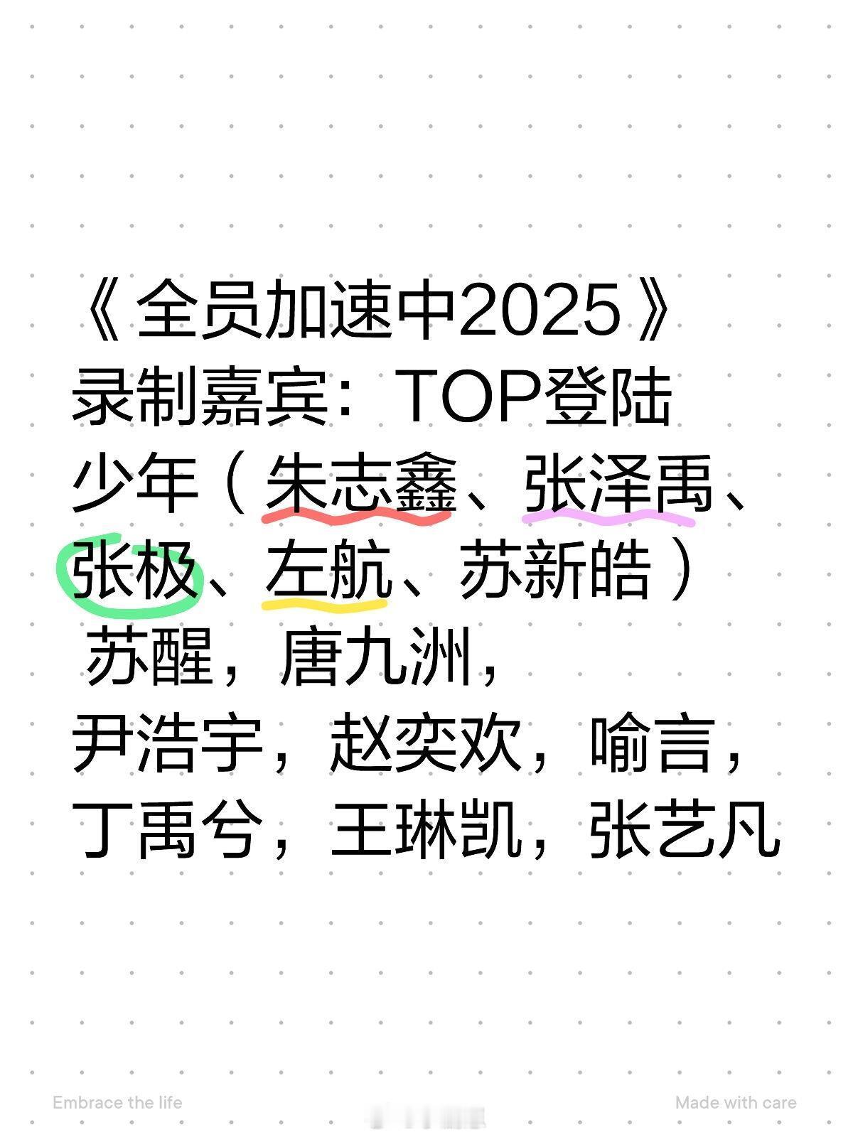 全员加速中《全员加速中2025》你最期待谁？！！《全员加速中2025》录
