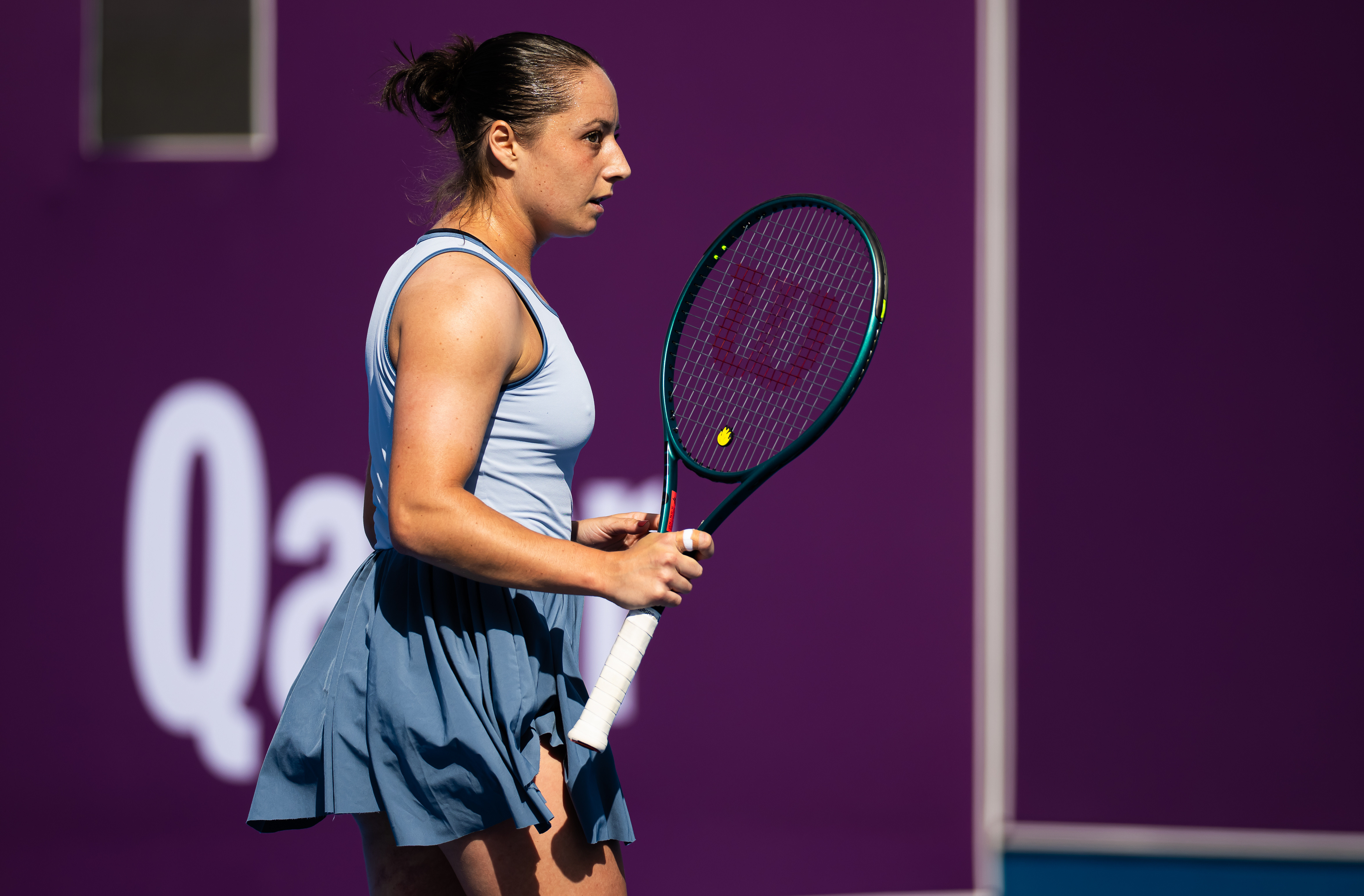 首个1000赛八强🆕WTA1000多哈站第三轮，幸运落败者科恰雷托经过近三个小