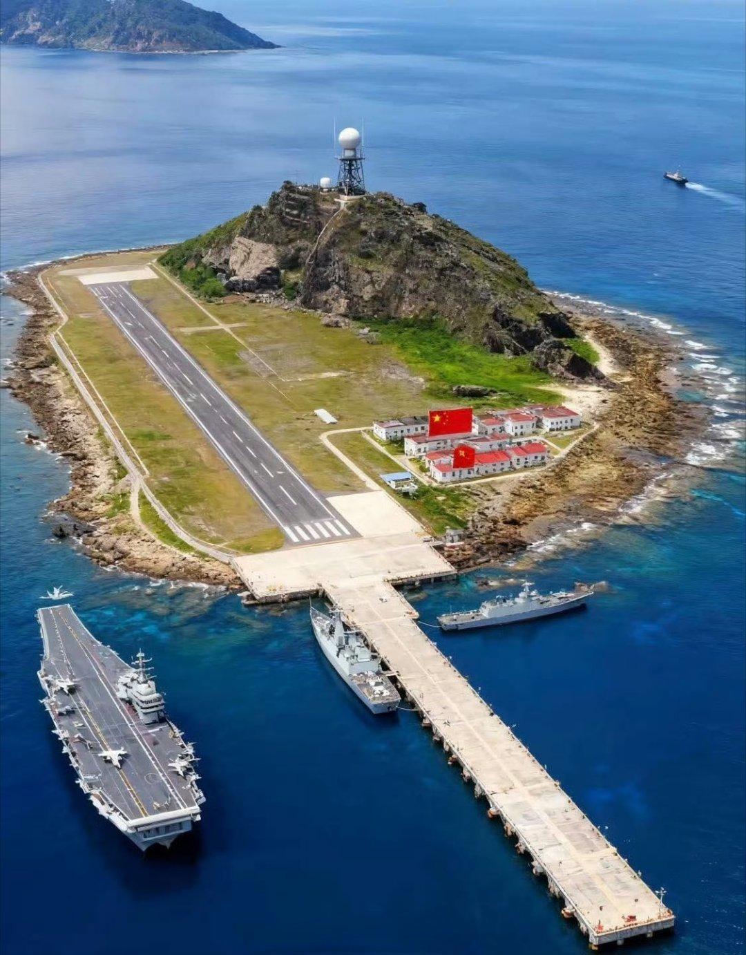 这是网友设计的未来的钓鱼岛！ 虽然想法不错，但还是小了点，大自然鬼斧神工不可