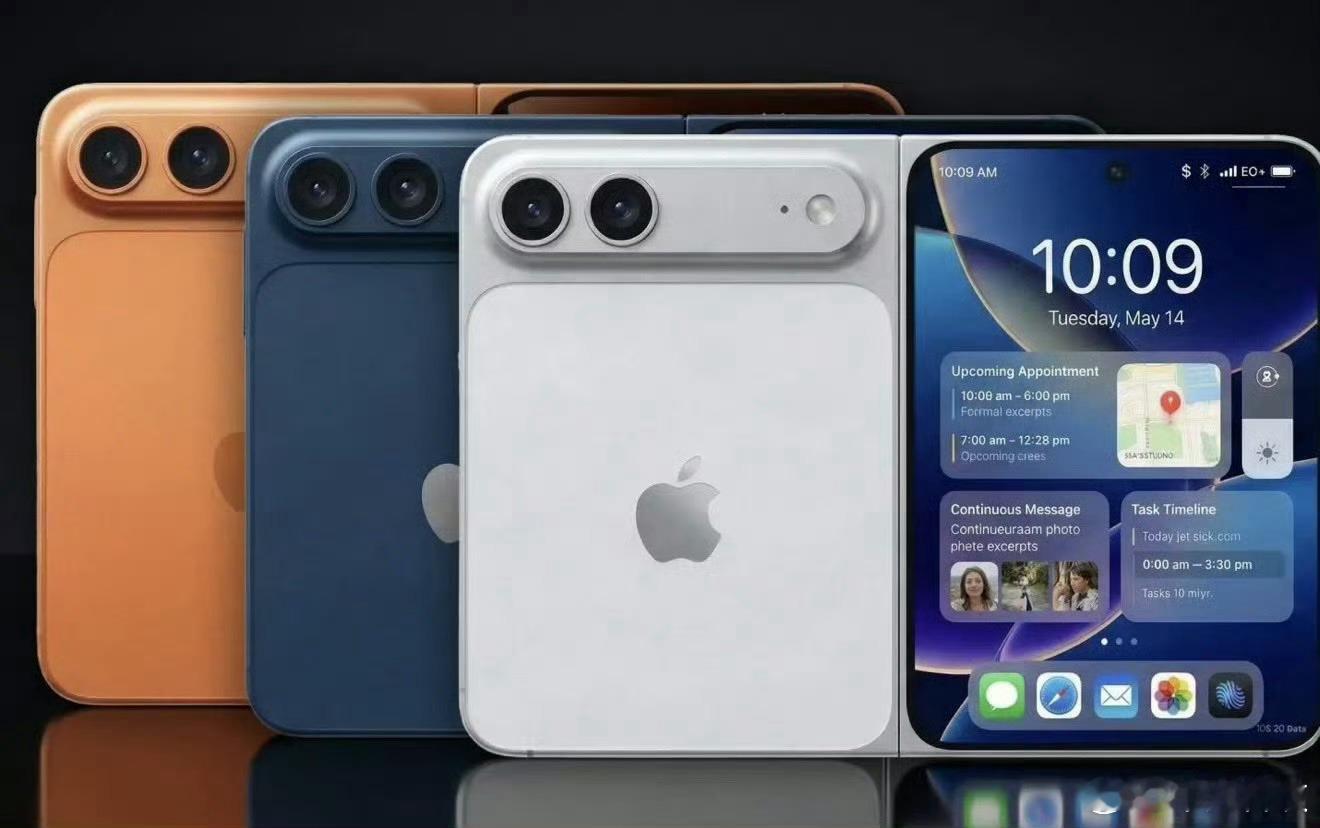 曝iPhoneFold机模这下基本板上钉钉了吧，苹果折叠屏iPhoneFold