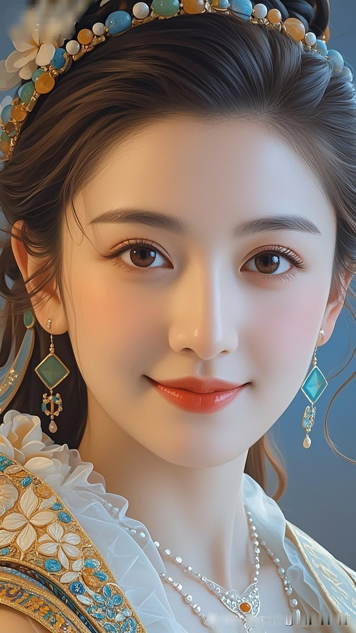 玉颜如花，倾国倾城。国风汉服有多美梦幻古风少女，精致的妆容和华丽的服饰，宛如古