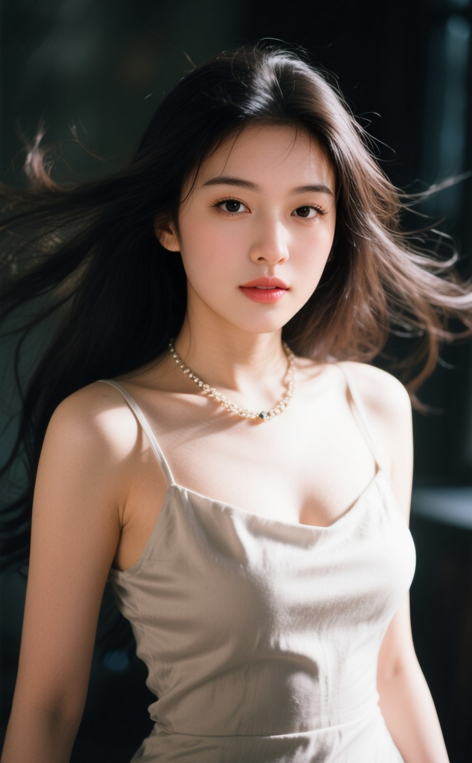 妩媚佳人长发飘逸气质绝