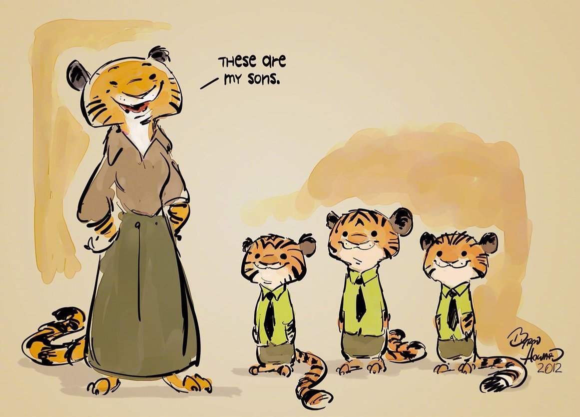 《疯狂动物城》主创发布的一些概念插画和涂鸦✍️