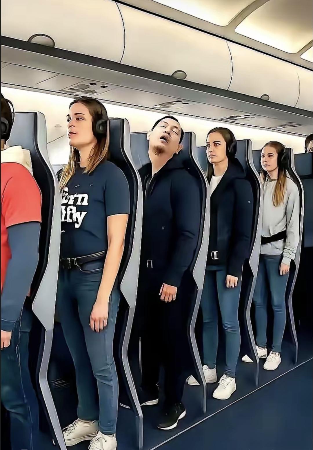 欧洲有个叫瑞安的廉价航空说以后坐飞机要站着。他们计划把座位全拆了，改成站位舱，系