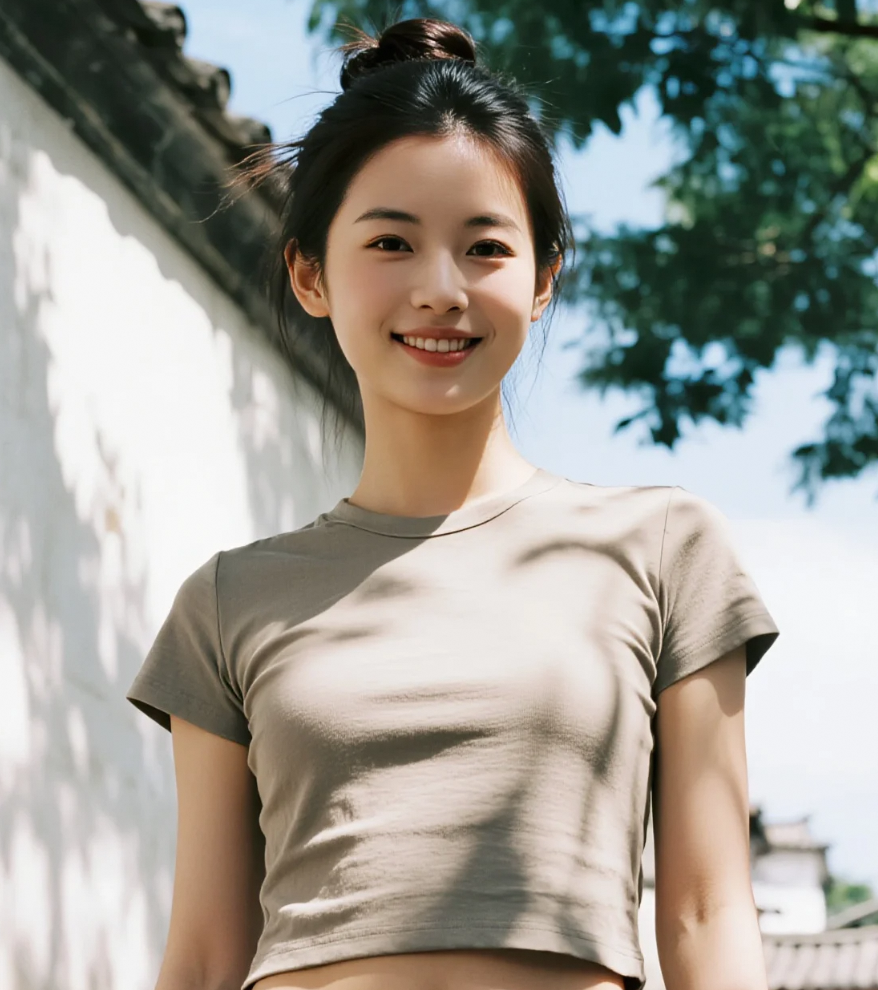 在大理的石板路上，遇见最温柔的笑容