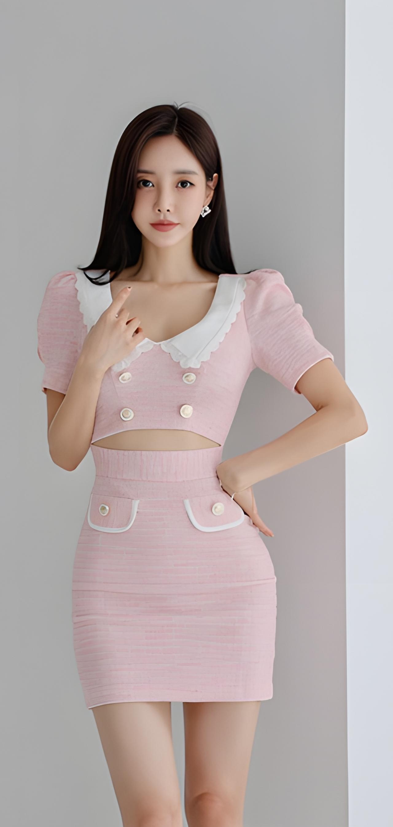 粉色甜美连衣裙，少女心满满！💕✨