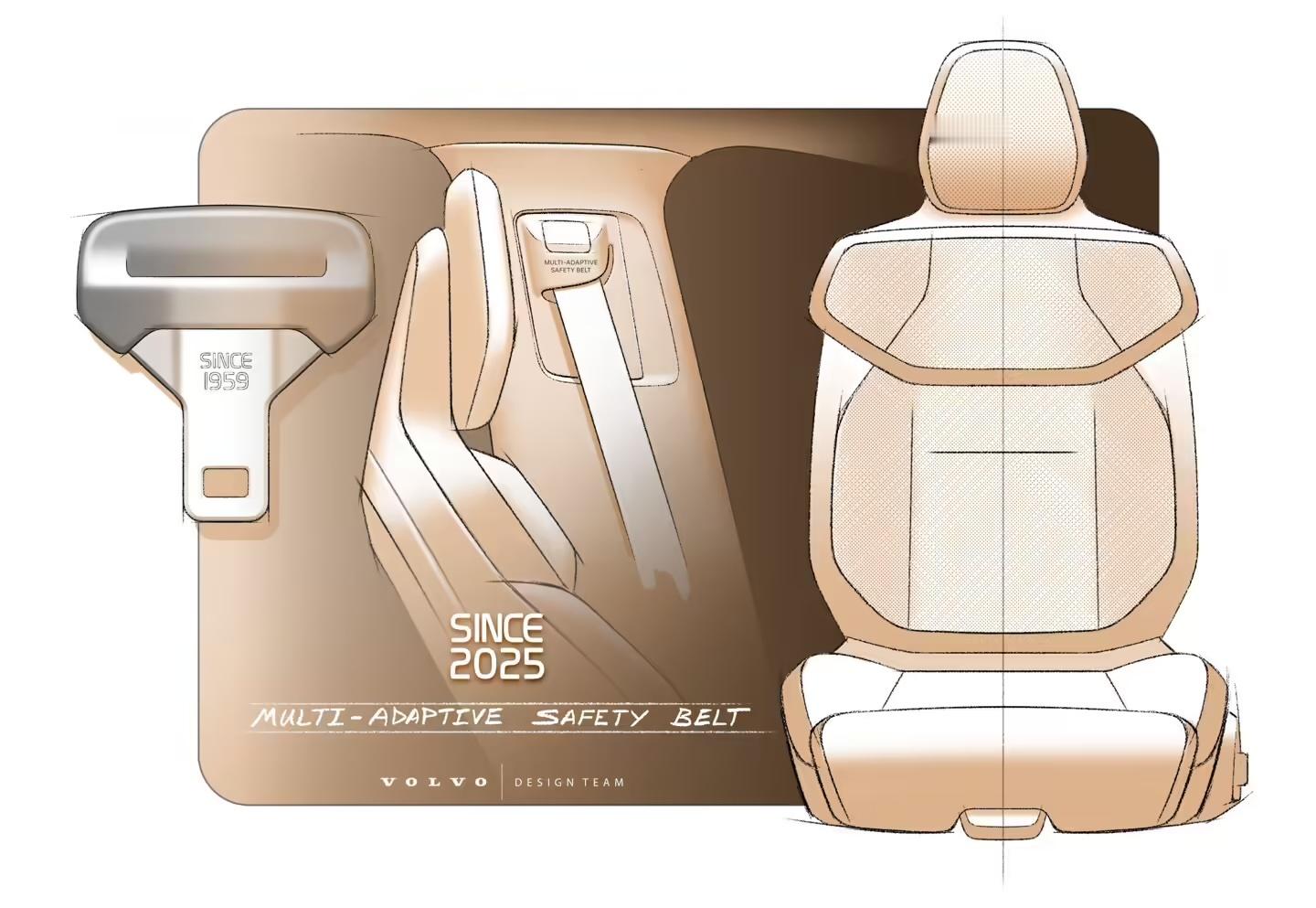 沃尔沃沃尔沃EX60正式发布沃尔沃67年来首次革新其1959年发明的三点式安全