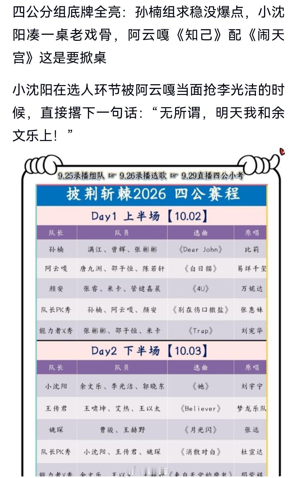 披荆斩棘《披荆斩棘》四公分镜底牌全亮，快来看！披荆斩棘‖披荆斩棘的哥哥‖