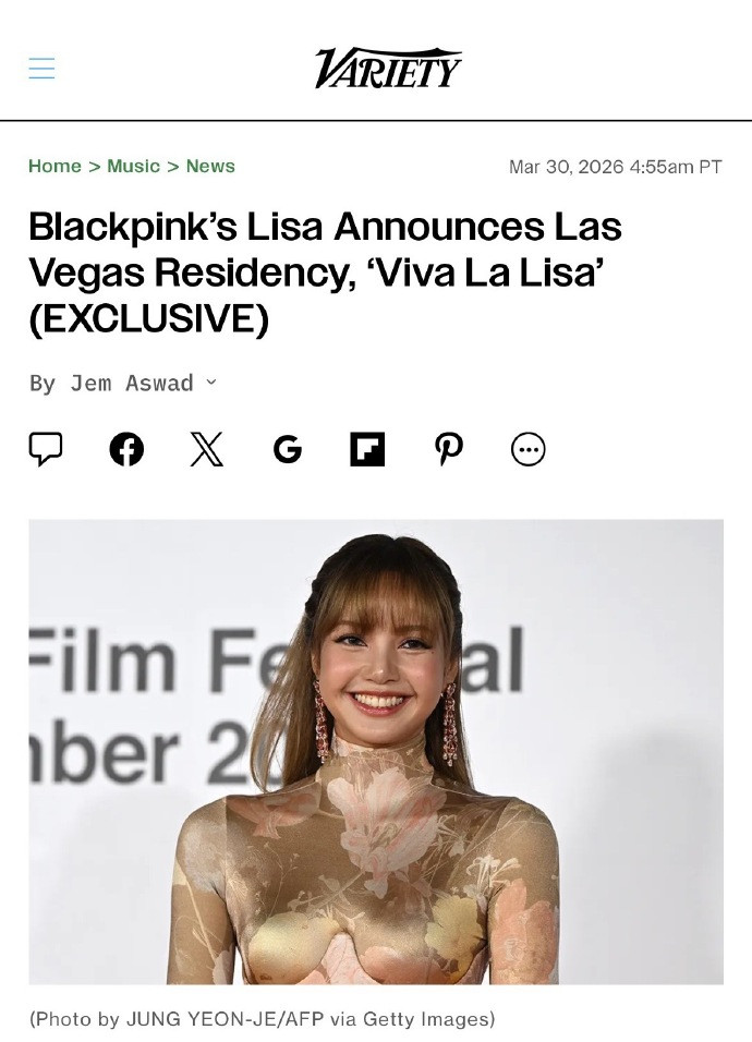 LISA将在拉斯维加斯赌场驻唱据外媒，LISA将进驻拉斯维加斯赌场驻唱，是首