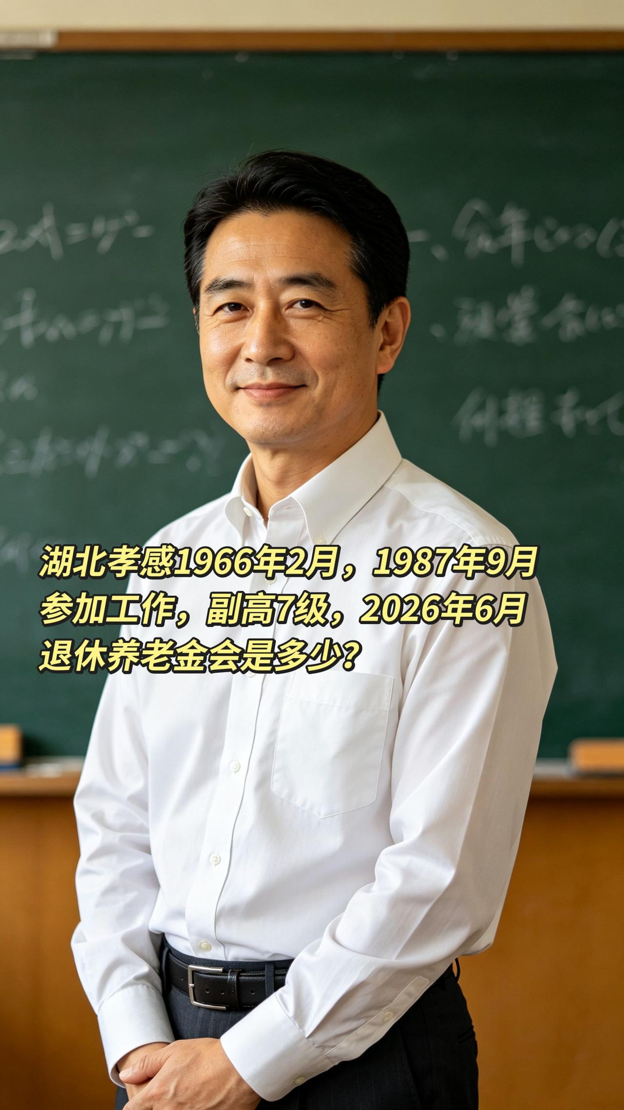 湖北孝感1966年2月，1987年9月参加工作，副高7级，2026年6月退休养老