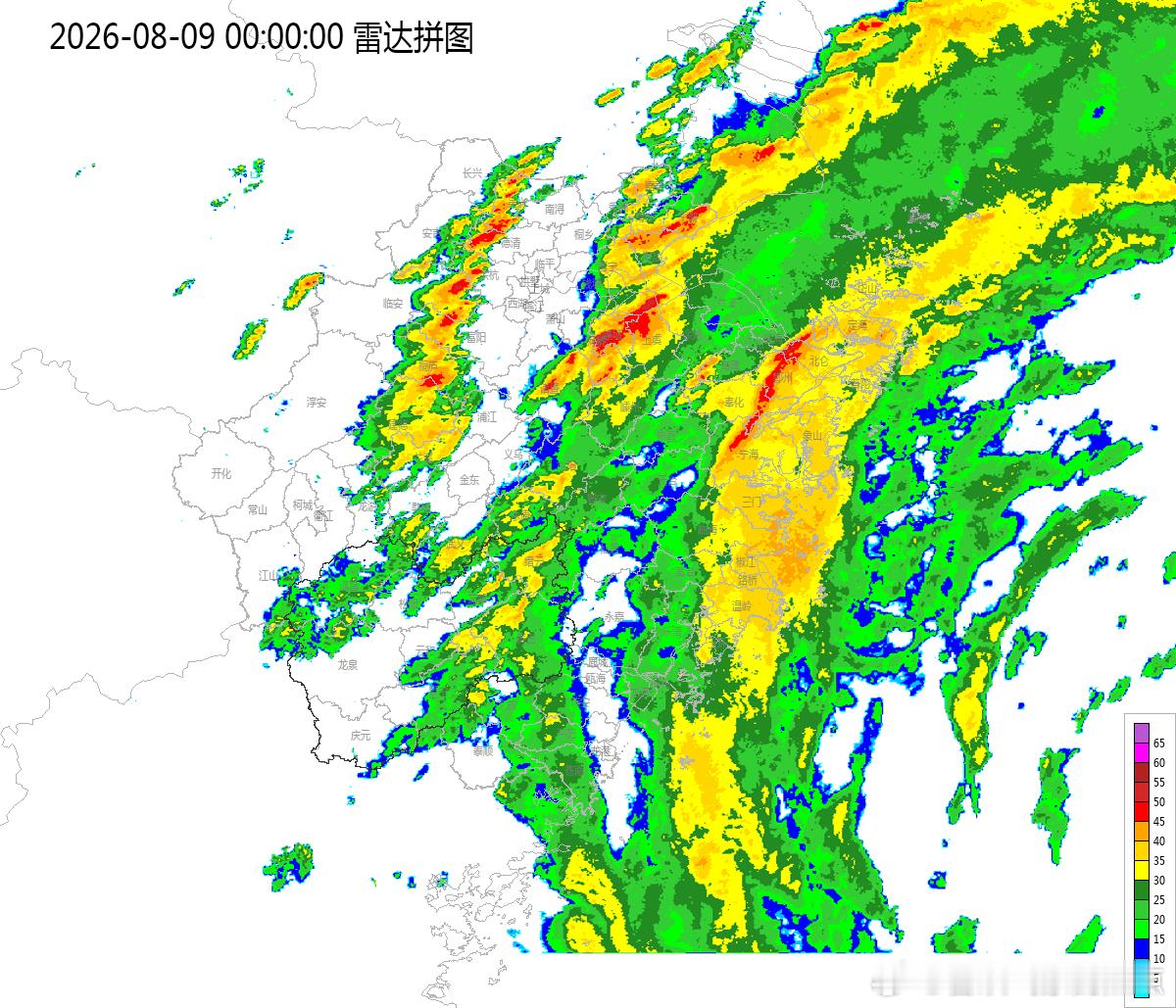 气象观察团受台风“白海豚”环流影响，8日白天以来，宁波、台州、绍兴等地出现了中