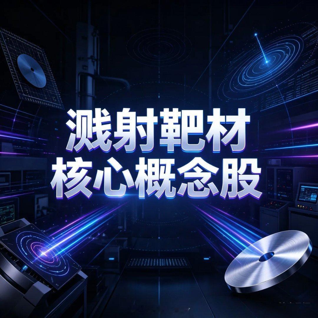 溅射靶材核心概念股江丰电子300666国内超高纯半导体靶材绝对龙头，全球市占率超