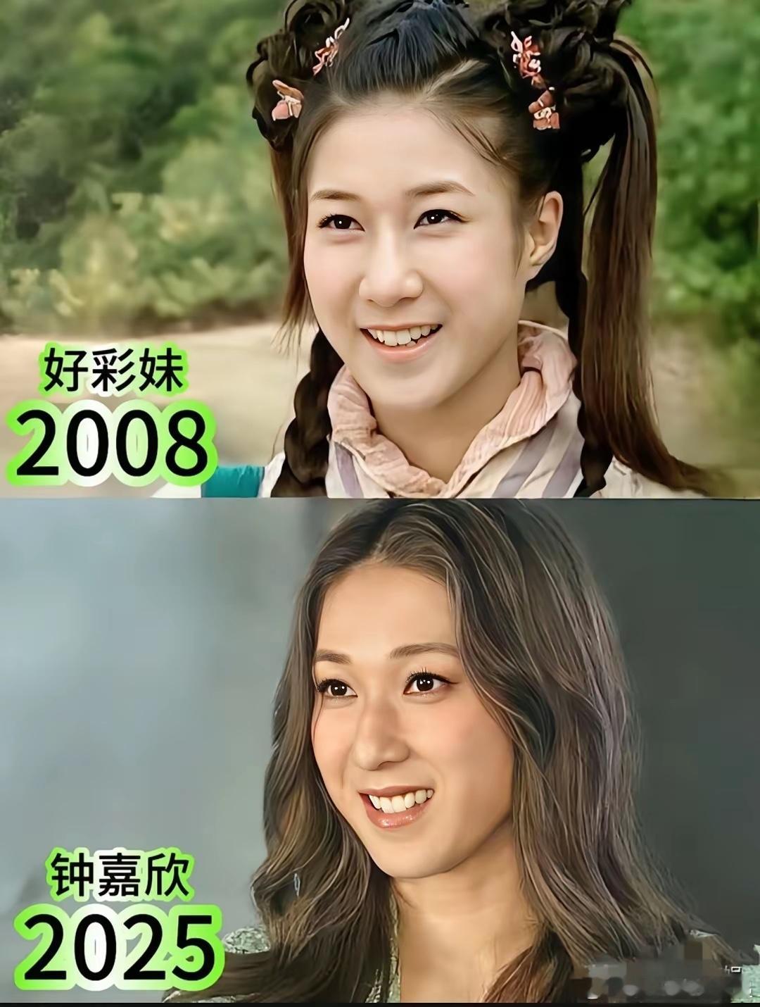 钟嘉欣估计肠子都悔青了。10年前和老公认识4天就结婚，7年生三个。她还笑着说想生