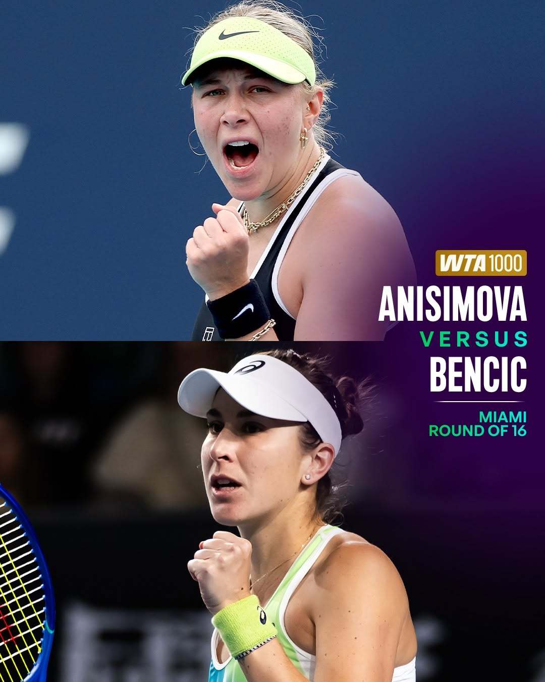 WTA1000迈阿密站第四轮即将开打你会关注哪些对决呢？