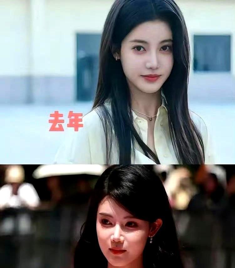 孙珍妮那么好看为什么还要整容？其实她本身就是整容脸，图一已经是整过后的了，长月