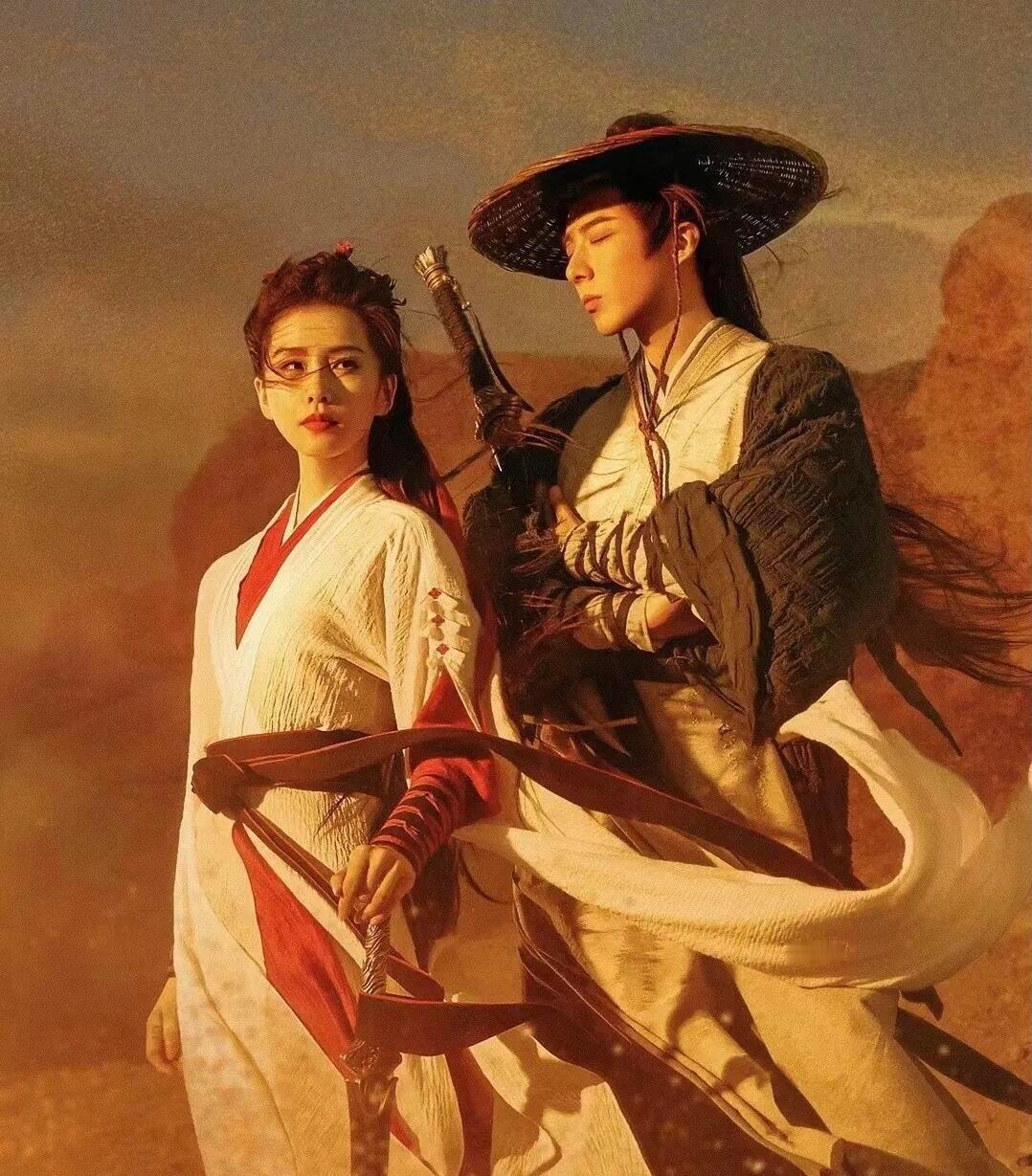 这确定不是在模仿吗⁉️突然感觉《一念关山》和《笑傲江湖》的画风有点像啊❗️刘诗诗