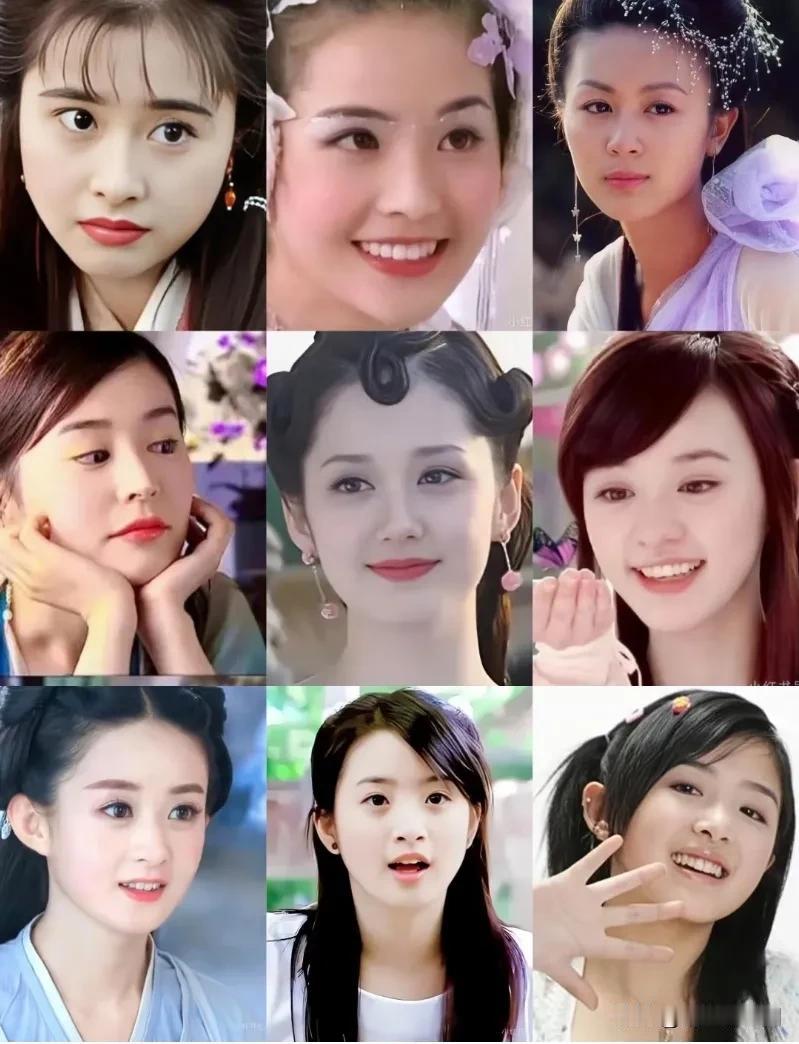 早期甜美天花板的几位女星，个人最喜欢的是赵丽颖，其次是唐宁。这俩位真的是甜出蜜来