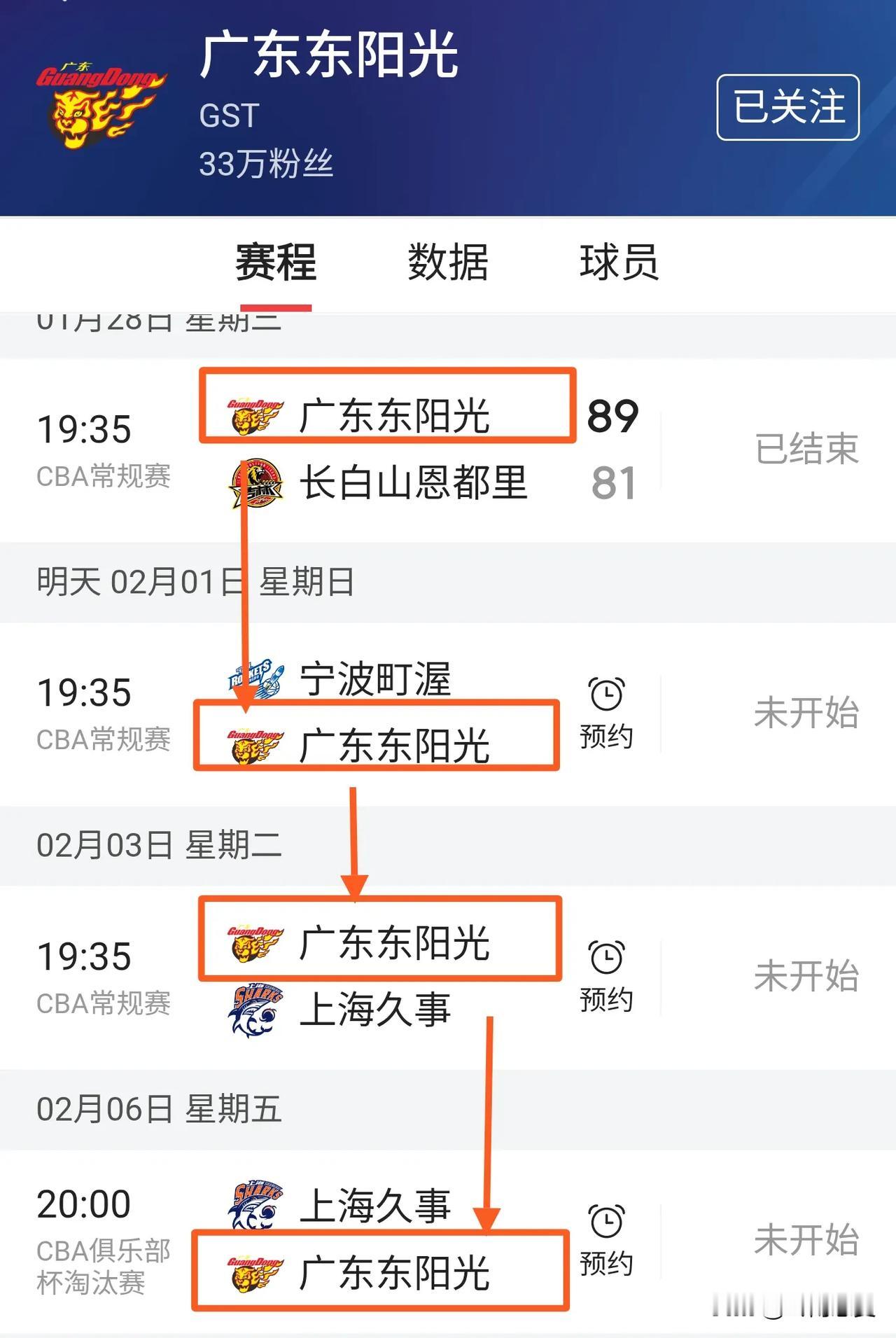 看了CBA广东队近期的安排，有点百思不得其解。广东打完主场后，飞宁波打客场；在