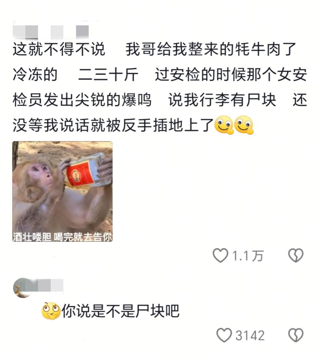 不敢想象安检人员天天上班能看多少乐子