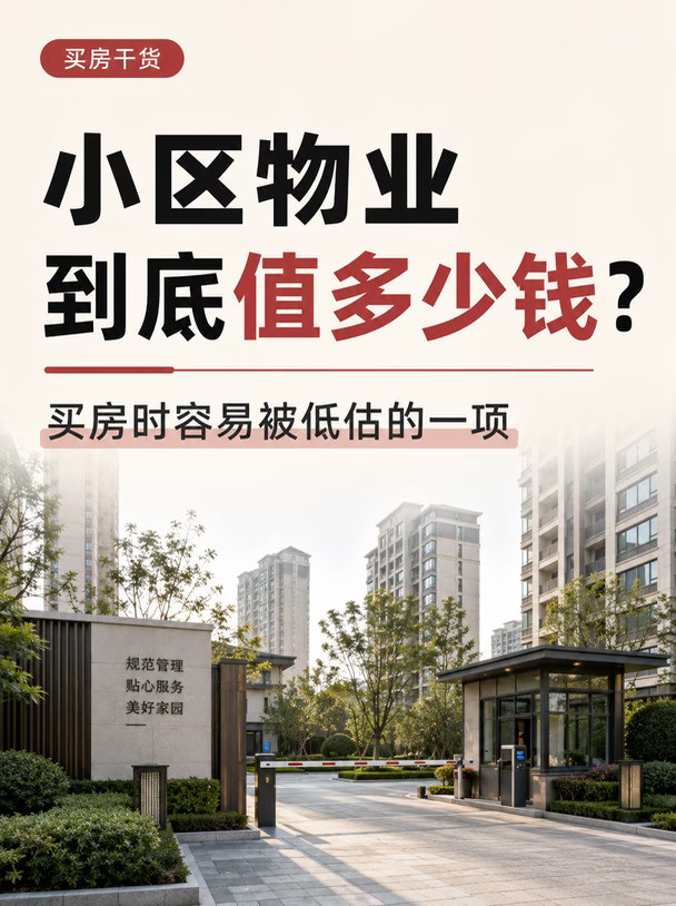 小区物业值多少钱？买房时容易低估的一项！