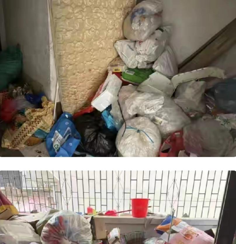 哭笑不得！江西抚州，一男子的母亲爱捡废品，家里塞得满满当当，落脚的地方都没有，他