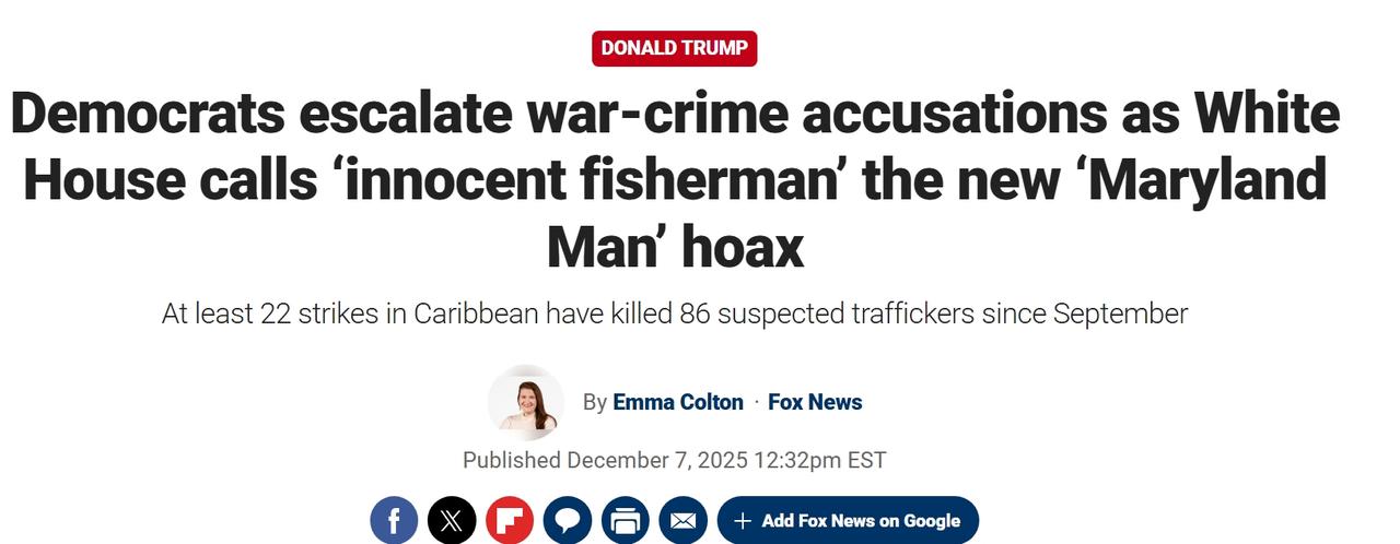 美国民主党人指控特朗普政府犯下战争罪民主党议员越来越加大对特朗普政府自九月以来