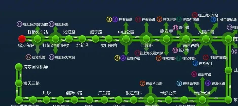 上海地铁2号线，被很多人称作上海“最风光”的地铁线，是横穿城市东西的黄金大动脉，