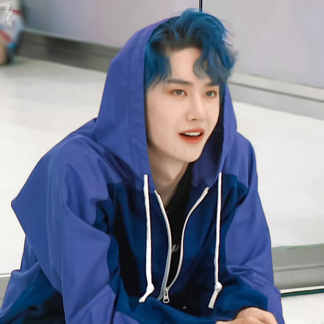 蓝发紫衣王导师这套造型真的绝了王一博cr:logo