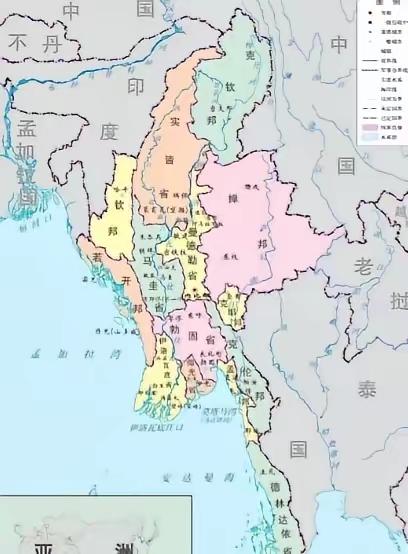 缅甸最大困扰是北方有个大国！缅甸最大的问题，就是划界的时候，吞并了很多不能吞下的