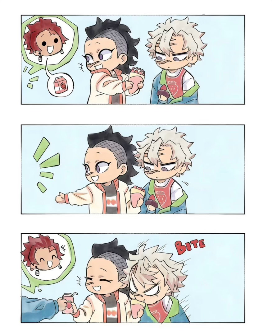 尼酱居然偷吃我的可丽饼😡😡看来大家都很喜欢草莓，连萩饼也要加草莓🍓动漫点评