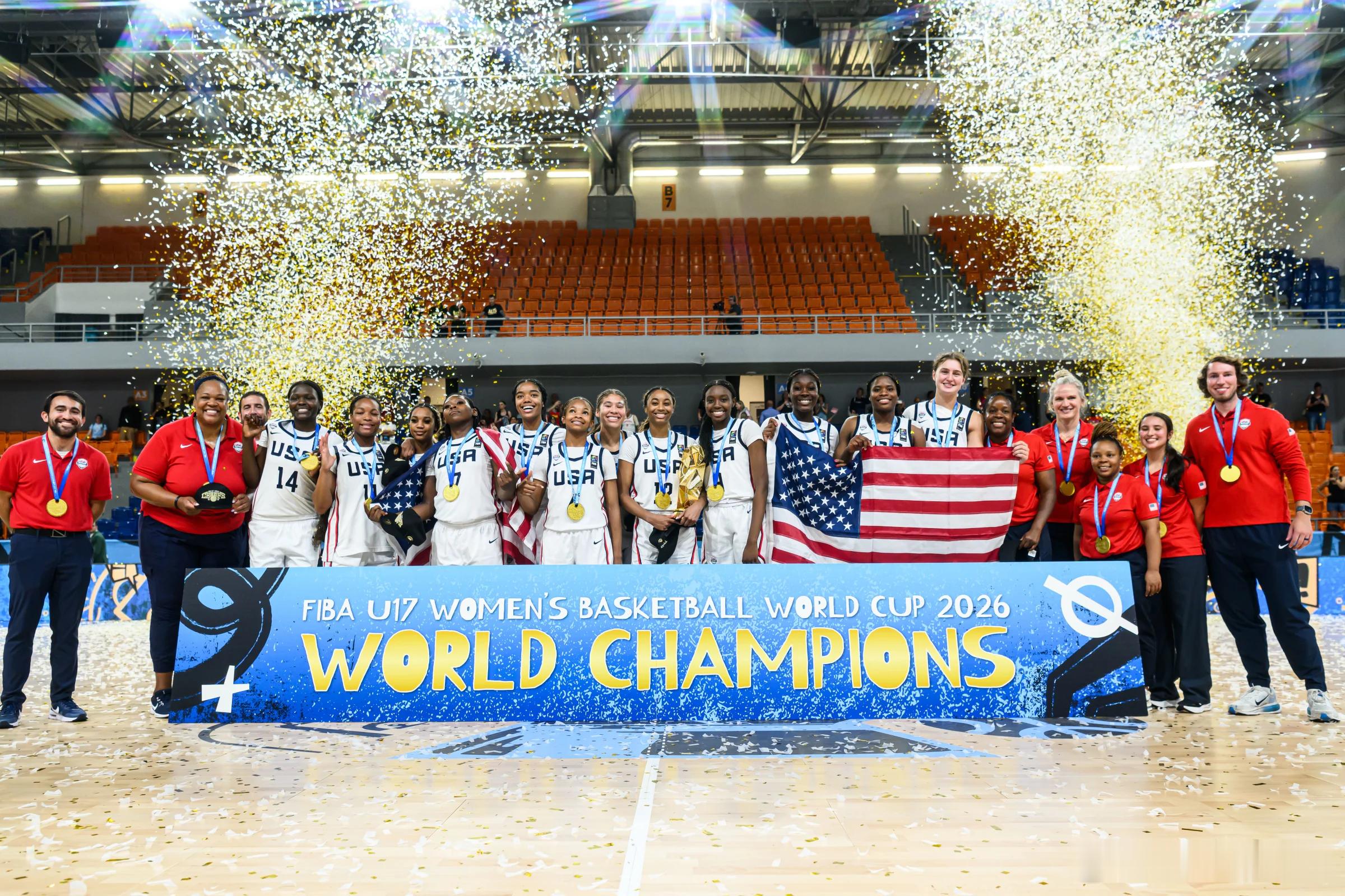 U17女篮世界杯决赛，美国82:73西班牙，这支西班牙U17实力确实很强，直到第