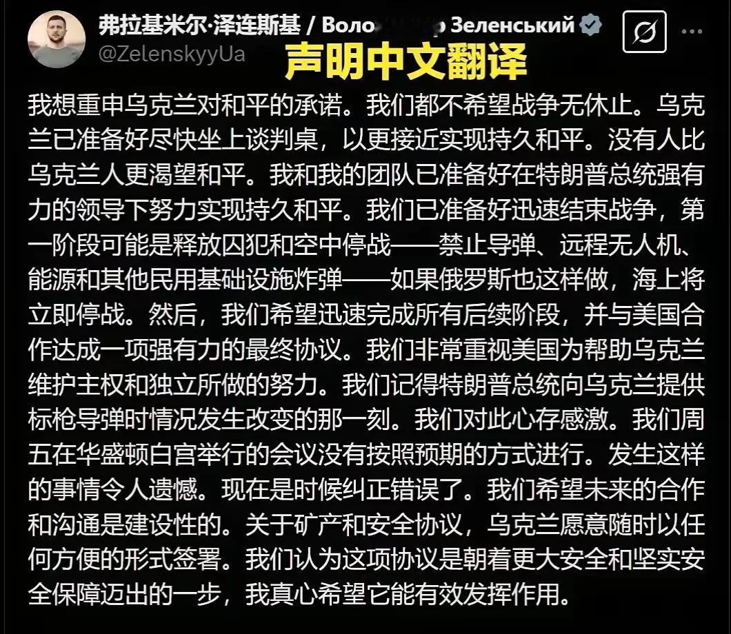 在泽连斯基的声明下，一条热门评论爆了:你投降的速度比我预想的快得多！