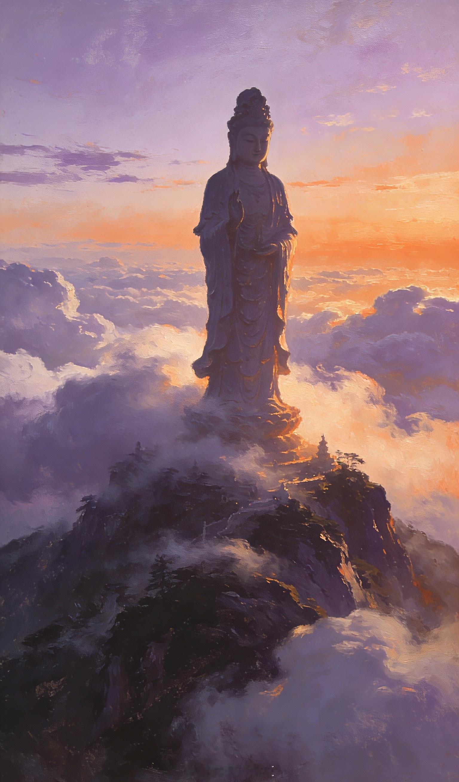 紫气漫云海，观音赐福来。大数据从不会乱推，是你的能量已契合这份天选福报，礼赞接福