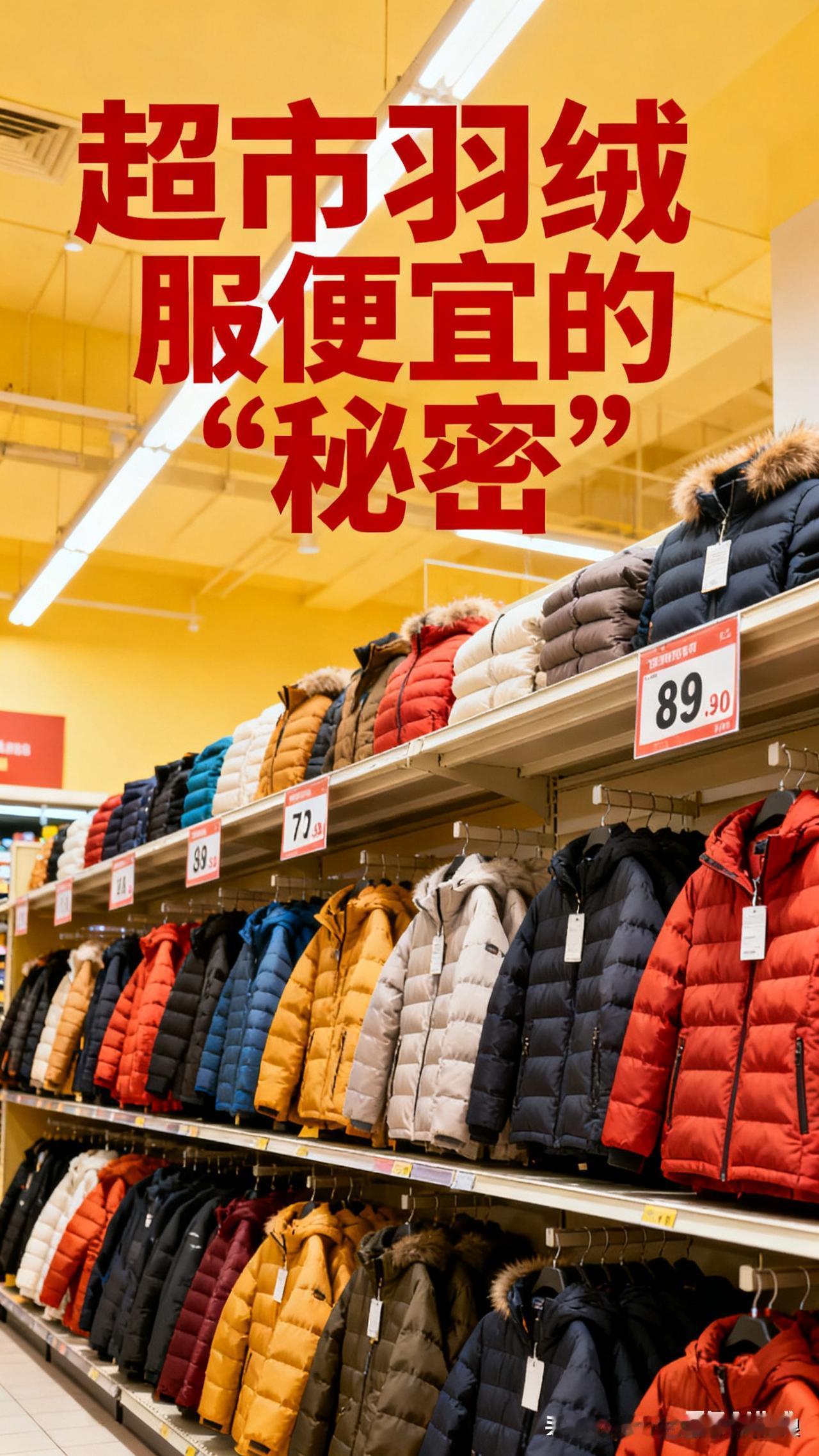 超市羽绒服卖199不是慈善！3个真相戳破便宜套路商场羽绒服上千，超市199